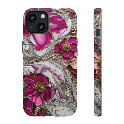 Stained Glass Magenta Floral Paisley Explosion Phone Case