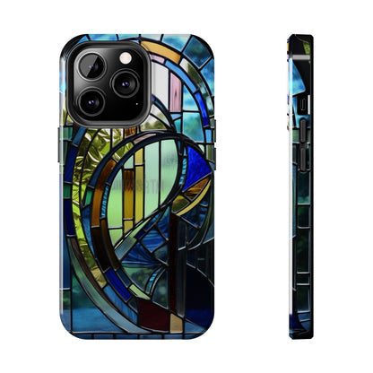 Stained Glass Floral: Art Deco Delight | Boho Chic Tough Case for iPhone & Samsung Galaxy Models