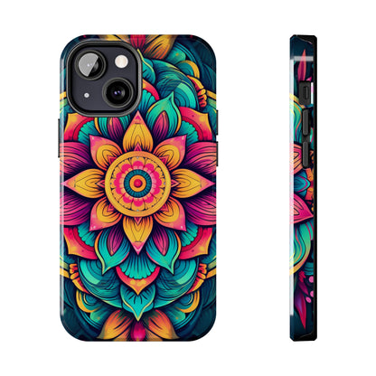 Cosmic Harmony: Rainbow Mandala | Spiritual Symmetry iPhone Case