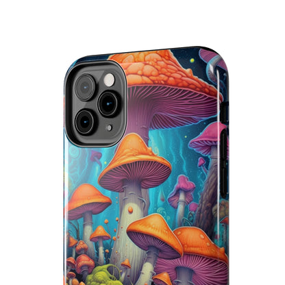 Trippy Magic Mushroom Tough iPhone Case | Embrace the Psychedelic Enchantment