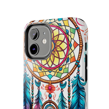 Psychedelic Native American Dreamcatcher iPhone Case | Fusion of Art and Cultural Heritage