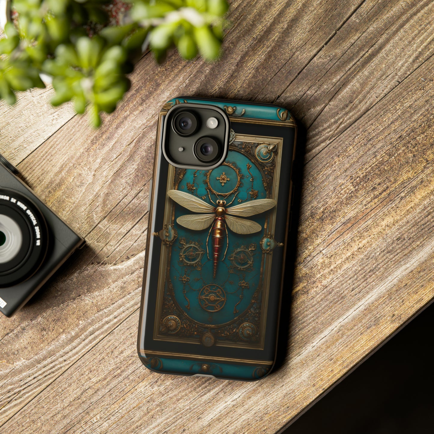 Dragonfly art for iPhone 15