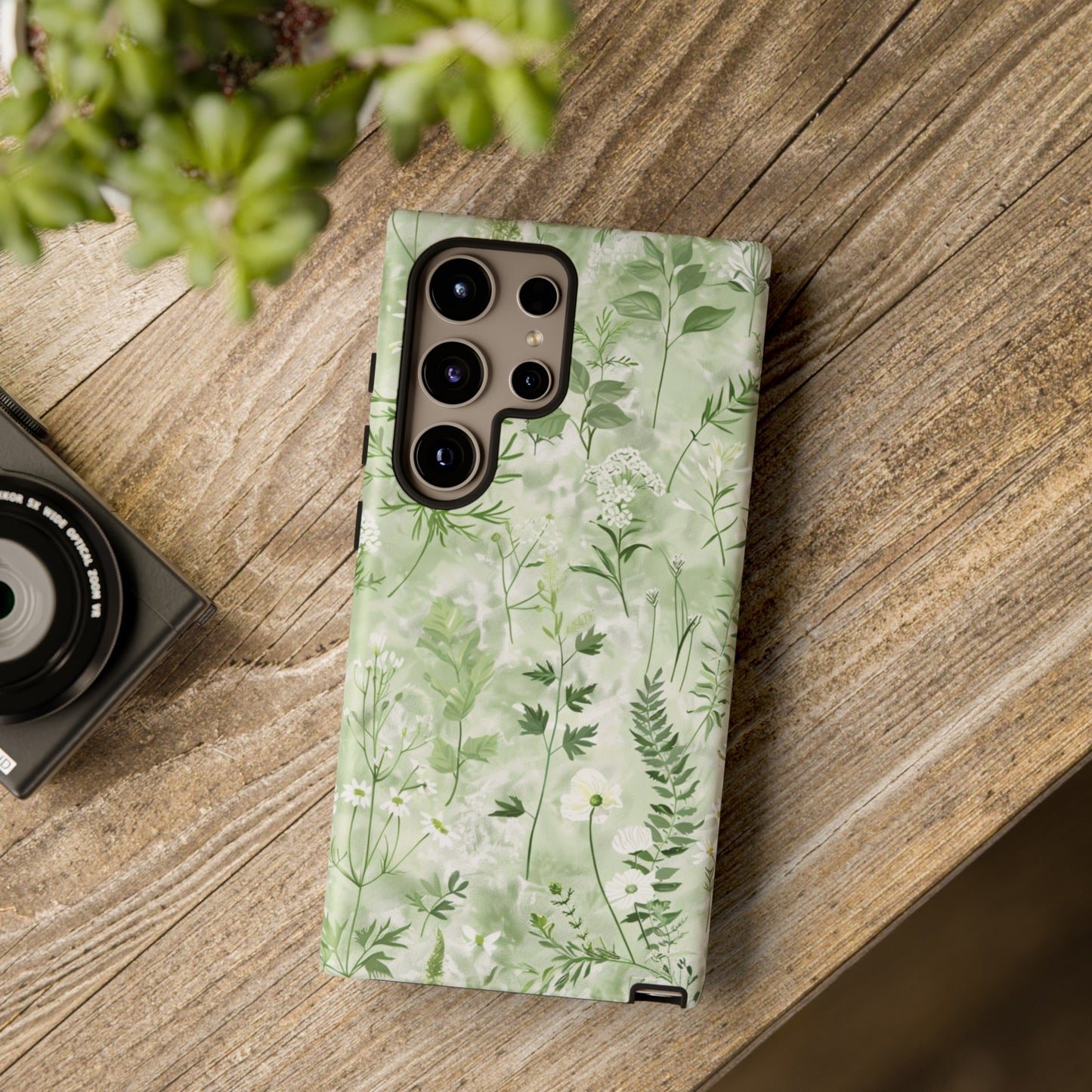 Floral Sage Green Wildflower Phone Case