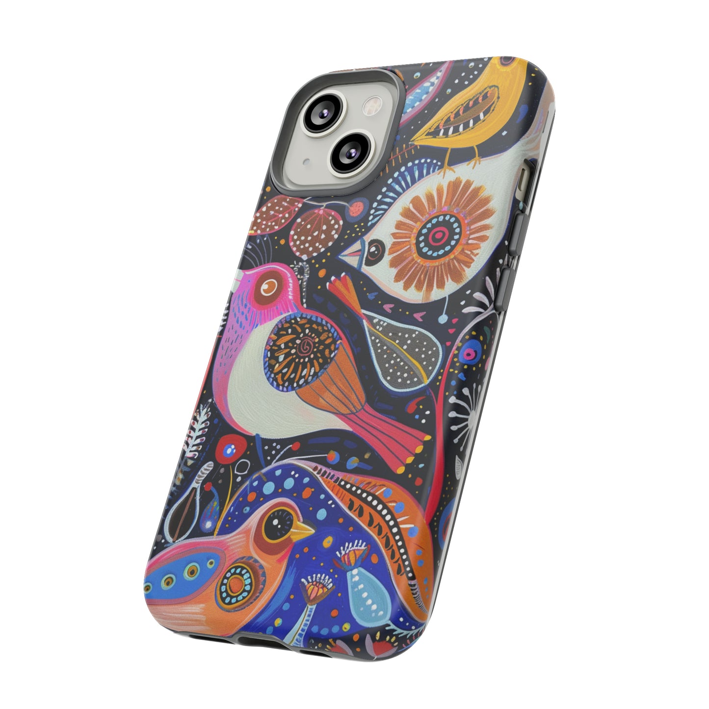 Mexican Style Bird Painting Phone Case