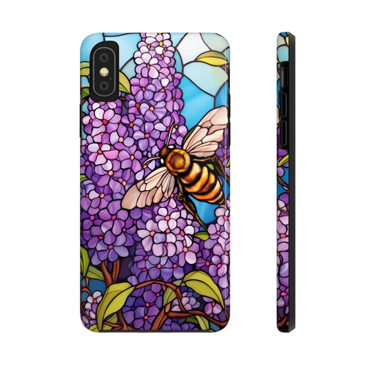 Honey Bee and Lilacs iPhone Case