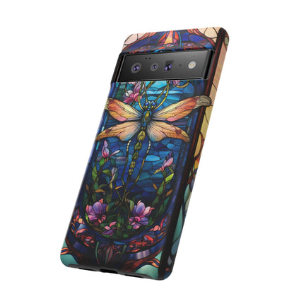 Art Nouveau Stained Glass Dragonfly Phone Case