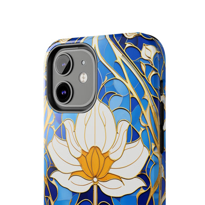 Art Deco Stained Glass iPhone Case | Vintage Floral Glamour, iPhone Case for Models 11 through 14 Pro Max