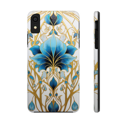 Floral Elegance: Art Deco Stained Glass iPhone Case | Vintage Glamour in Modern Protection iPhone Case for Models 11 through 14 Pro Max