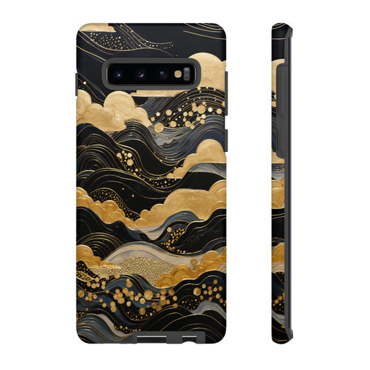 Chiyogami Mountains Tough Phone Case fits Galaxy S23 S22 S21 S20 Plus Ultra | Iphone 14 13 12 11 8 Pro Max Mini | Pixel 7 6 Pro 5 | Japanese