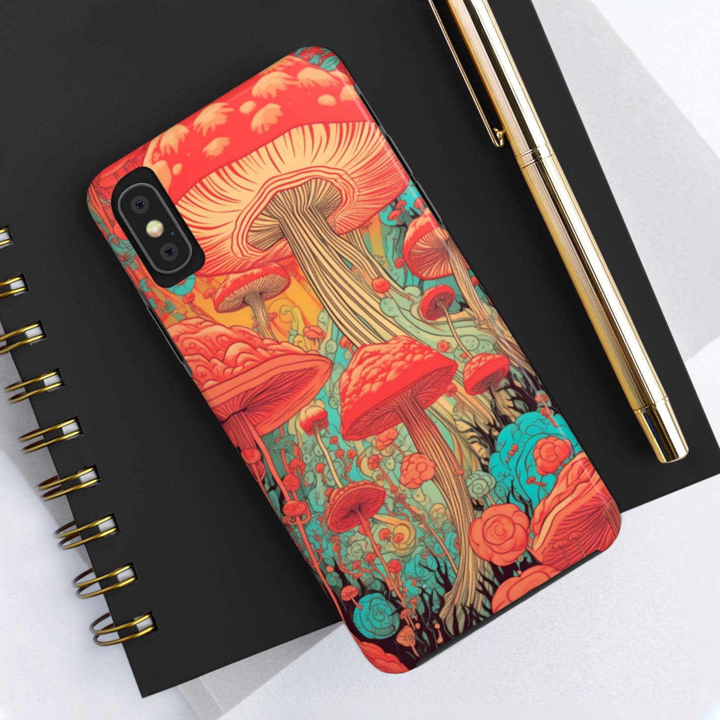 Trippy Magic Mushroom Tough iPhone Case | Embrace the Psychedelic Art