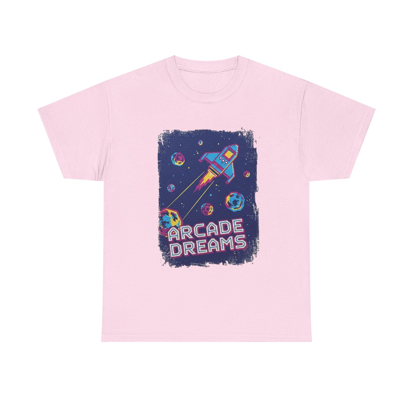 Asteroids Arcade Sci Fi T-Shirt Retro Gamer Gen X Nerd Tee