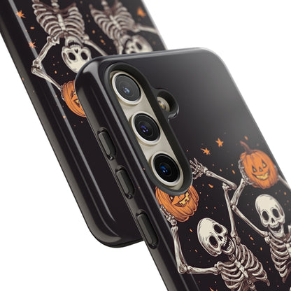 Dancing Skeletons with Jack-o'-Lanterns Phone Cover