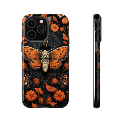 Eerie Elegance Halloween Goth Moth Phone Cover