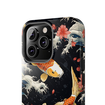 Graceful Flow: Koi Fish Inspired | Japanese Art Masterpiece iPhone Case