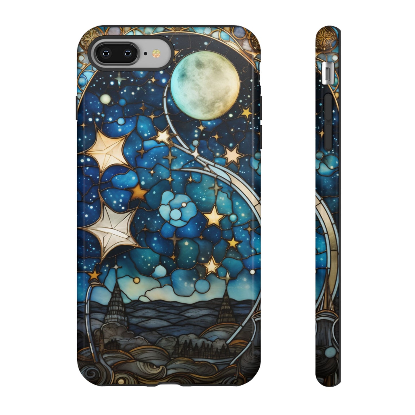 Boho Starry Night Stained Glass Artistry Phone Cover