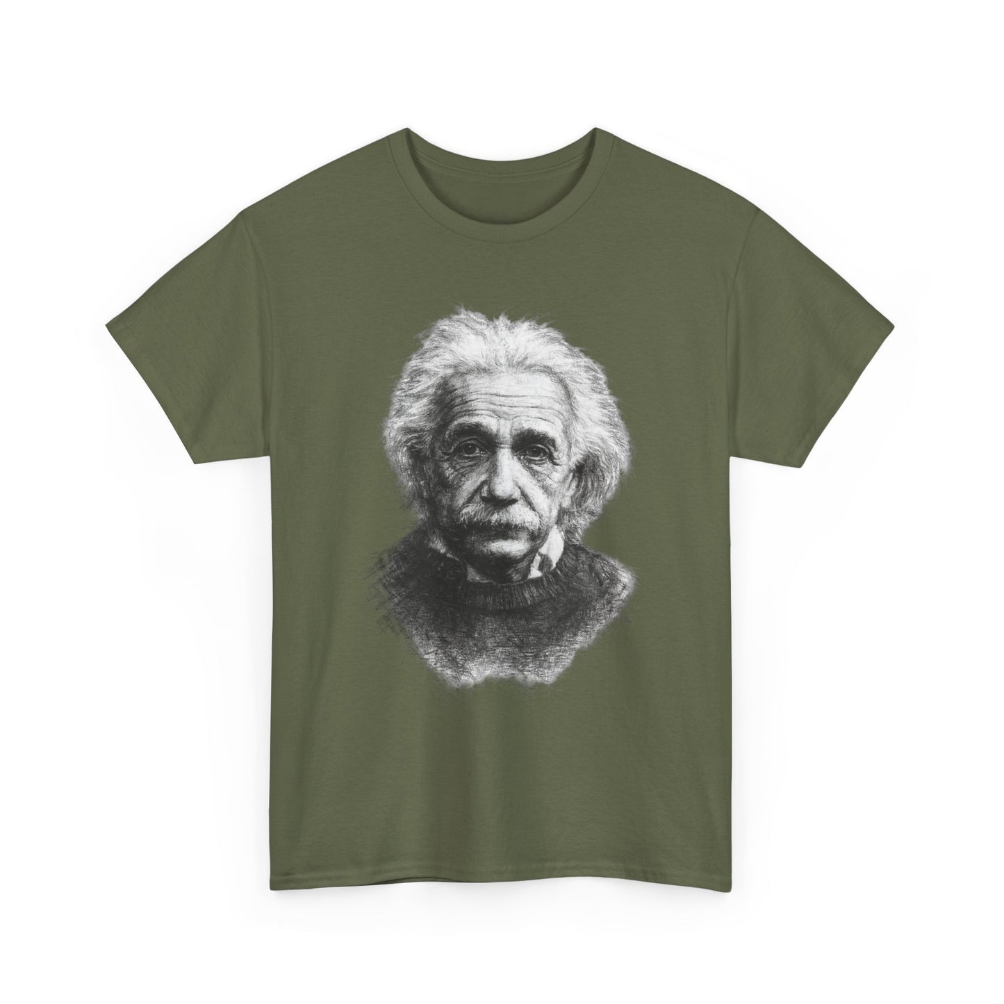 Albert Einstein Genius Physicist Retro Art T Shirt Iconic Science Graphic Tee