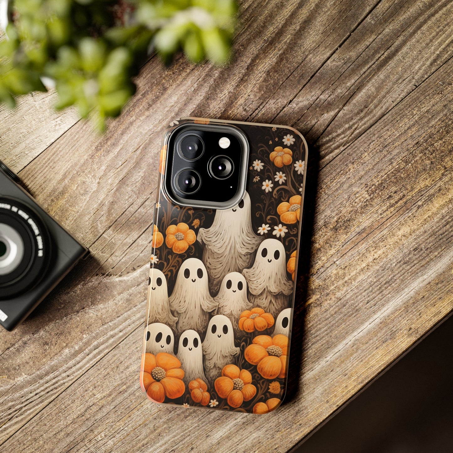 Ghostly Greetings: "Boo Trick or Treat" | Spooky Halloween Spirits iPhone Case