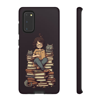 Cats and Books Phone Case