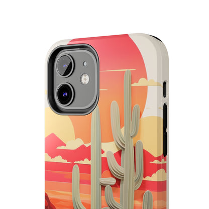 Cactus Desert Sunset iPhone Case