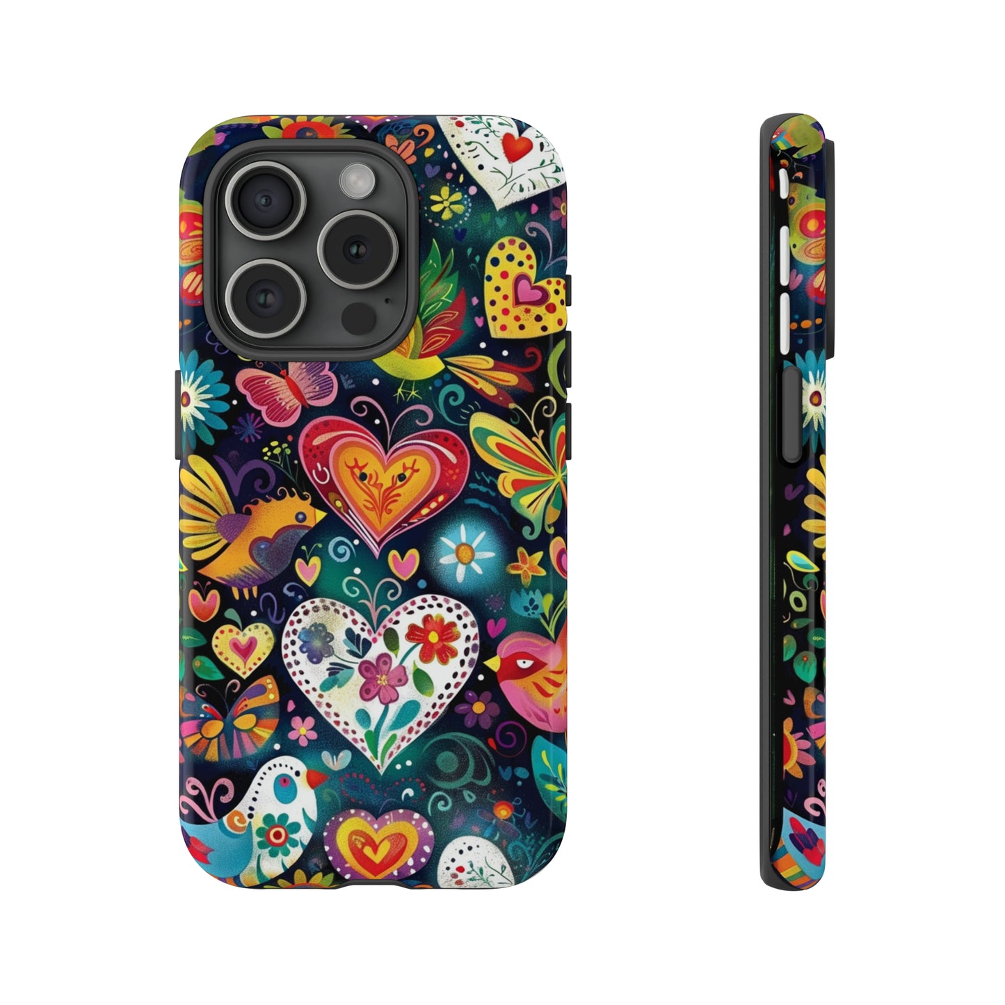 Floral Butterfly Magic Hearts Phone Case