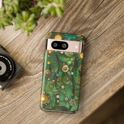 Green Celestial Stained Glass Mosaic Phone Case