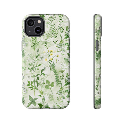 Floral Sage Green Wildflower Phone Case