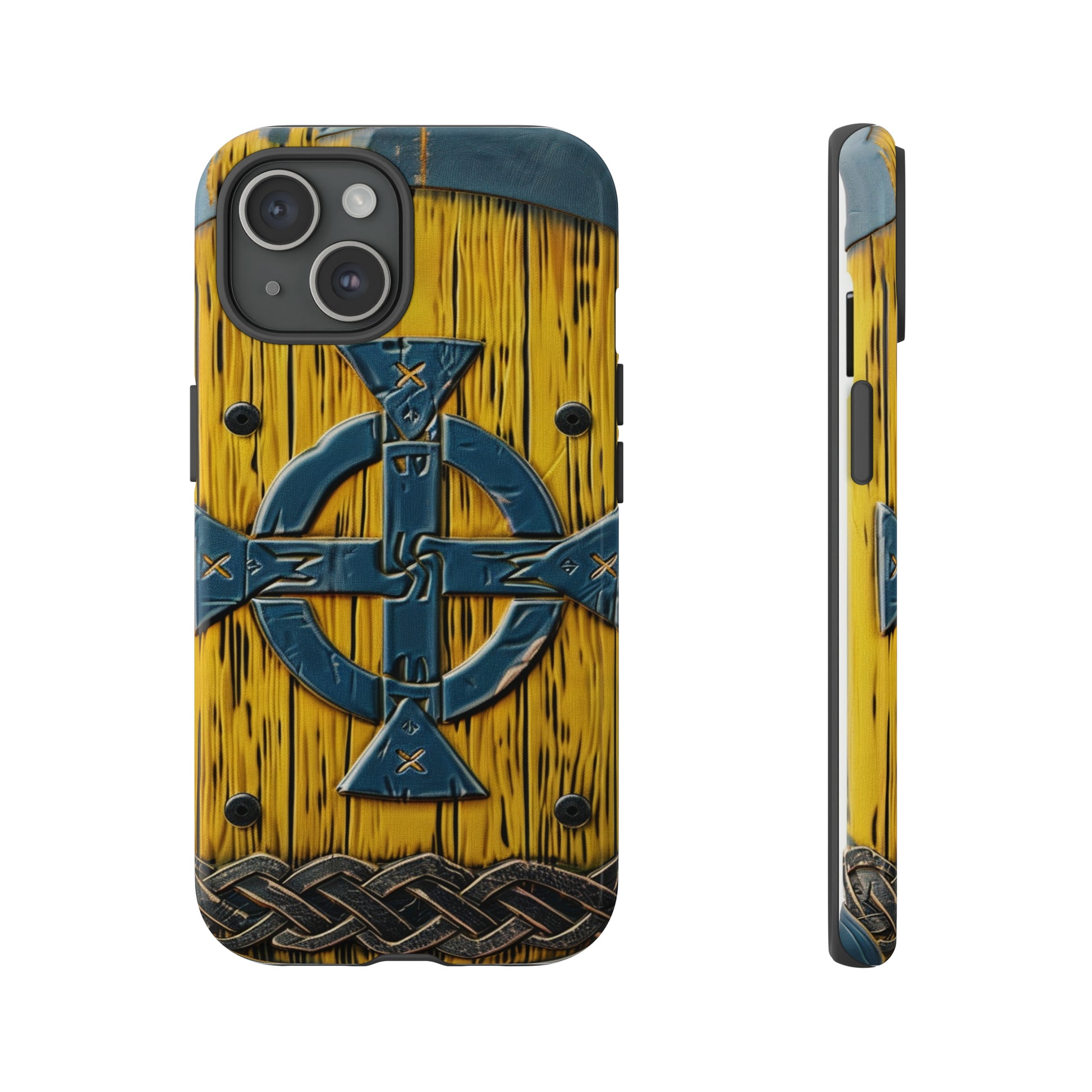 Viking Battle Shield Phone Case for iPhone 15