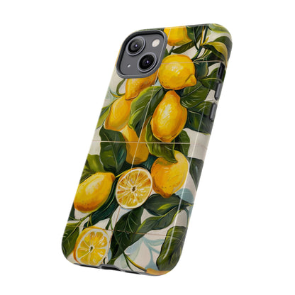 Mediterranean Lemon Italian Tile iPhone 14 Case