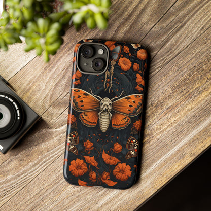 Eerie Elegance Halloween Goth Moth Phone Cover