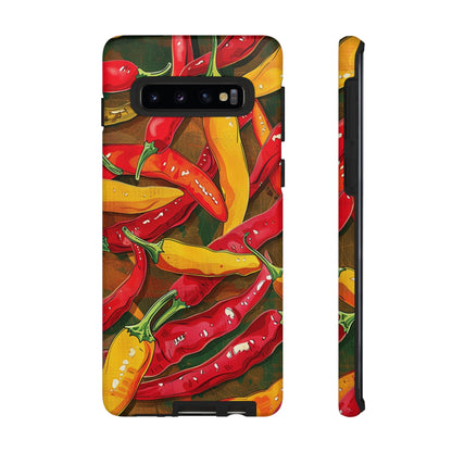 Yellow and Red Chili Peppers Phone Case