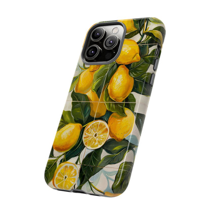 Mediterranean Lemon Italian Tile iPhone 14 Case