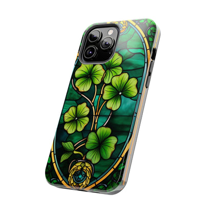 Lucky Charm: Four-Leaf Clover Phone Case | Symbol of Fortune for iPhone Models 11 through 14 Pro Max