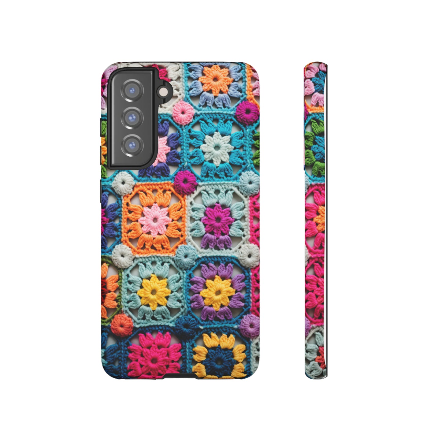 Vintage Crochet Blanket Look Phone Case