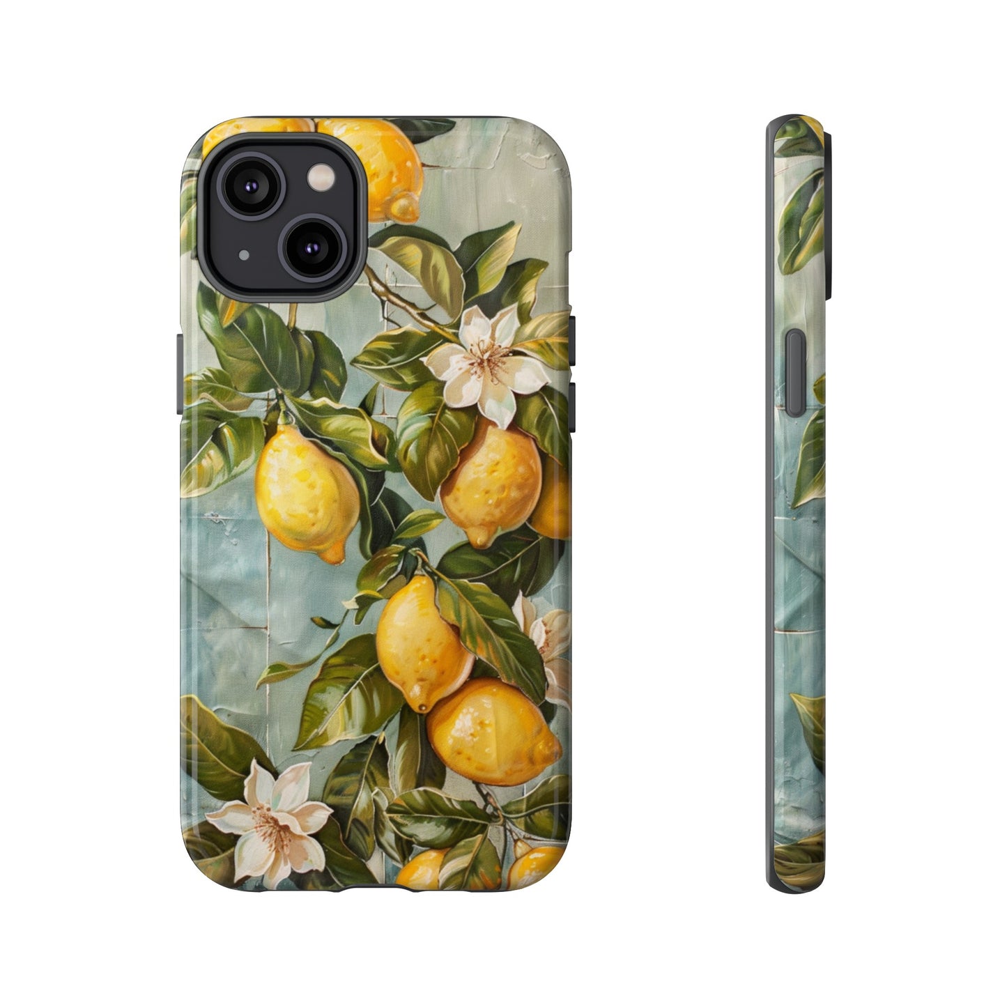 Mediterranean Lemon Tile Oil Painting iPhone 13 Case