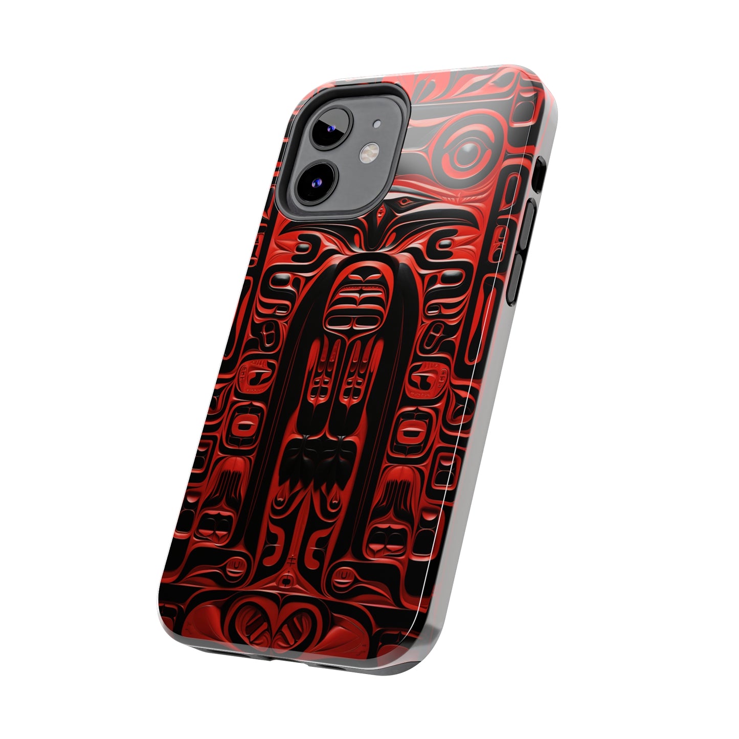 Raven Totems: Northwest Native American Carving | Heritage iPhone Case