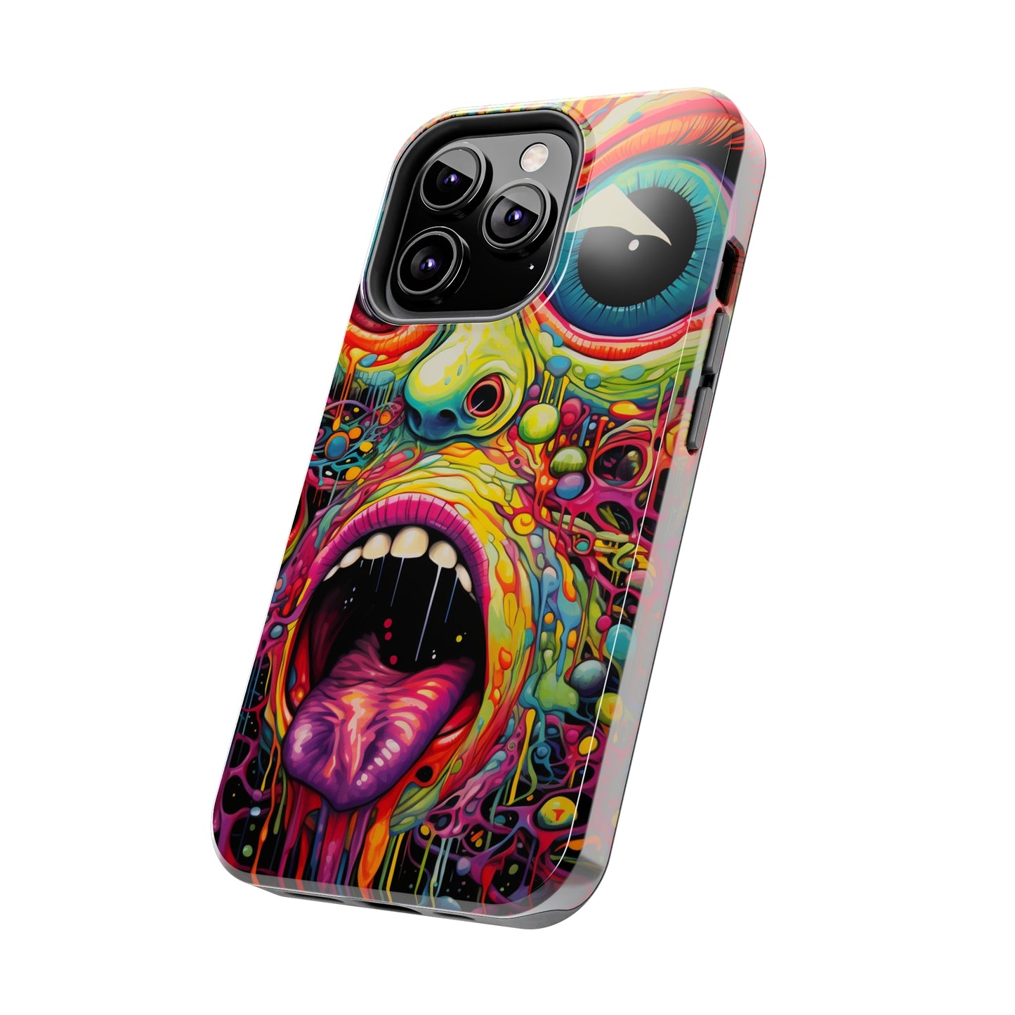 Trippy Hippie Acid Drop: Vibrant Swirls & Dazzling Colors | Tough iPhone Case