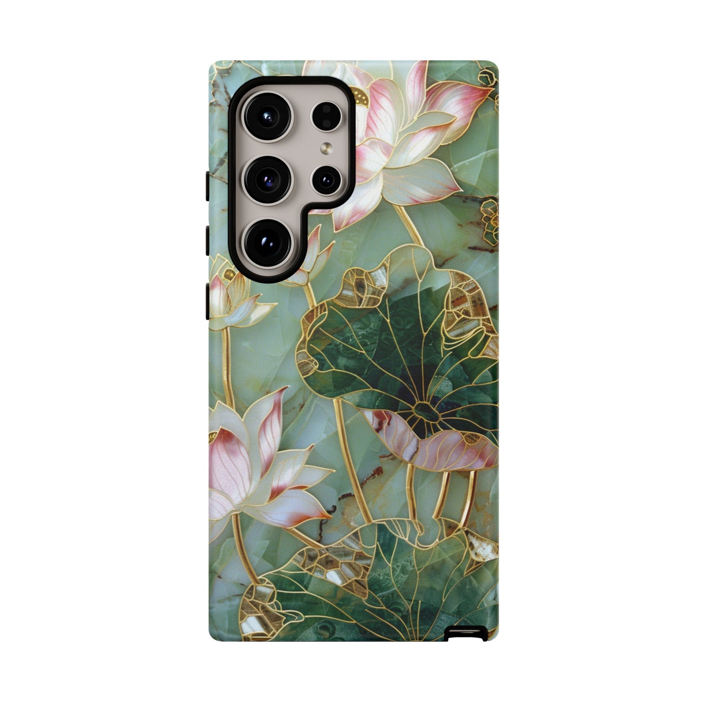 Elegant Floral Phone Case - Tough Cases with Lotus Design