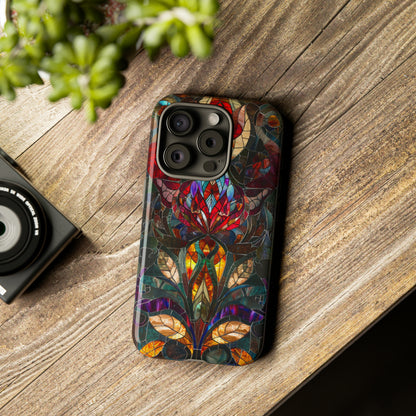 Art Deco Stained Glass floral Phone Case