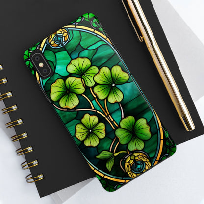 Lucky Charm: Four-Leaf Clover Phone Case | Symbol of Fortune for iPhone Models 11 through 14 Pro Max