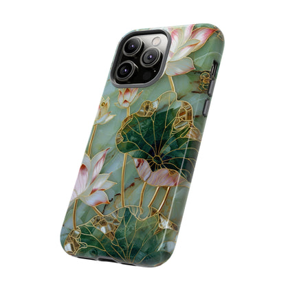 Elegant Floral Phone Case - Tough Cases with Lotus Design