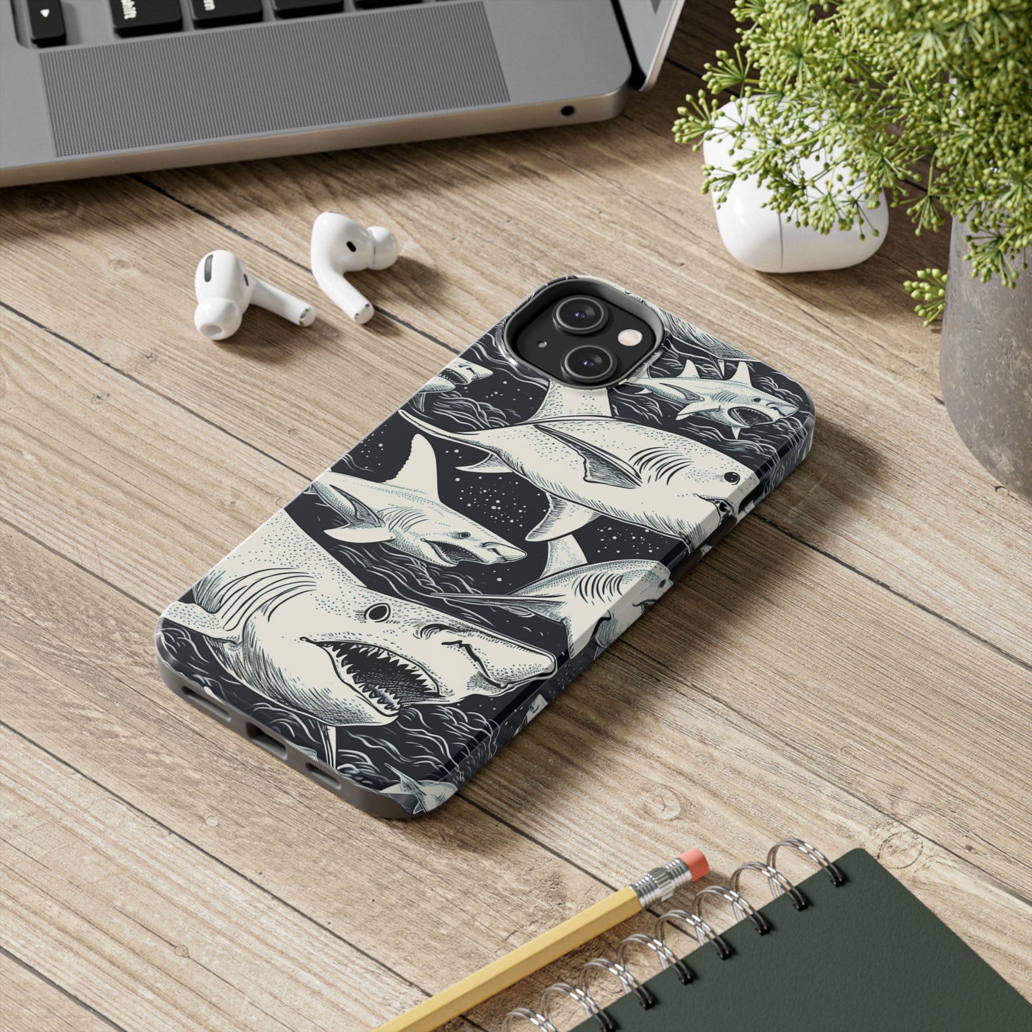 Shark Design | Swimming with the Sharks Aquatic Adventure iPhone 13 Case