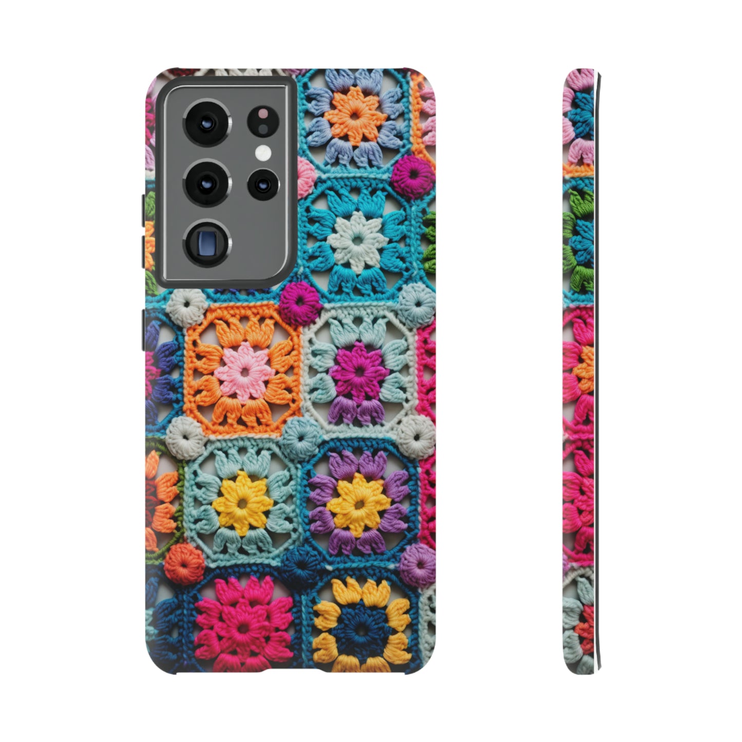 Vintage Crochet Blanket Look Phone Case