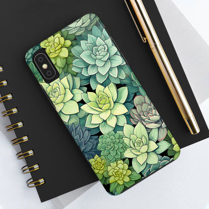 Succulent Desert Cactus Floral iPhone Case | Embrace the Beauty of Arid Elegance