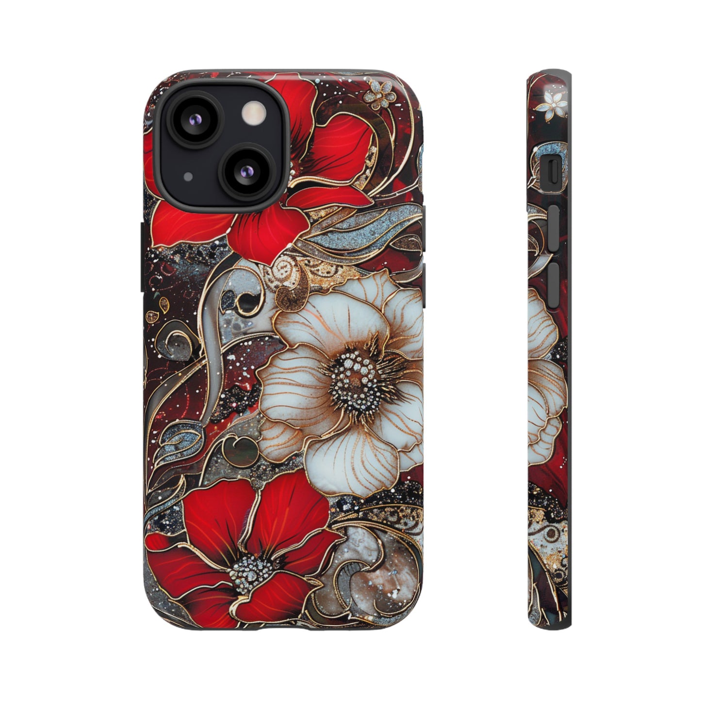 Stained Glass Floral Paisley Explosion Phone Case