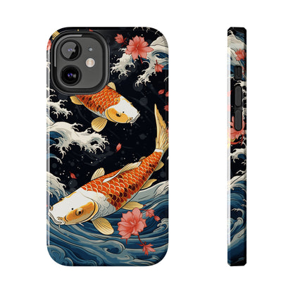 Graceful Flow: Koi Fish Inspired | Japanese Art Masterpiece iPhone Case