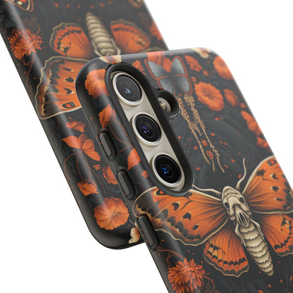 Eerie Elegance Halloween Goth Moth Phone Cover