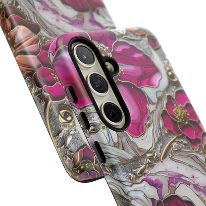 Stained Glass Magenta Floral Paisley Explosion Phone Case