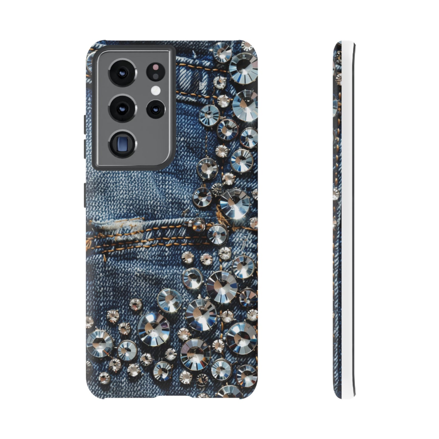 Blue Jean Queen Rhinestone Bling Phone Case