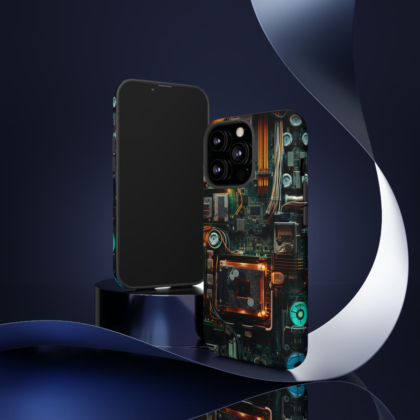 Circuit Board Themed Tough Phone Case