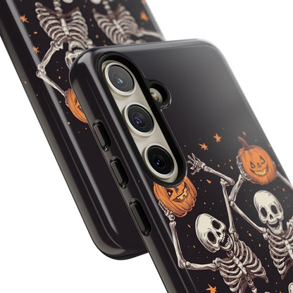 Dancing Skeletons with Jack-o'-Lanterns Phone Cover